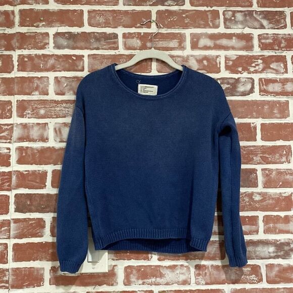 Womens Current/Elliott Loner Sweater Indigo Fade Size XS Preowned Fair Condition - Picture 1 of 7